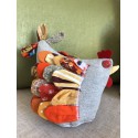 Handmade textilná sliepočka